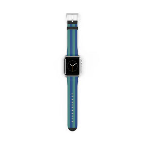 Vibrant Watch Band - Colorful Stripes Faux Leather - Dipaliz - Bands