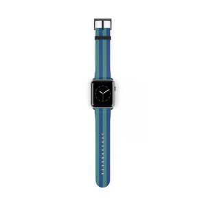 Vibrant Watch Band - Colorful Stripes Faux Leather - Dipaliz - Bands