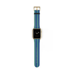 Vibrant Watch Band - Colorful Stripes Faux Leather - Dipaliz - Bands