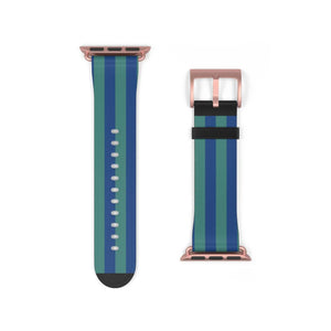 Vibrant Watch Band - Colorful Stripes Faux Leather - Dipaliz - Bands