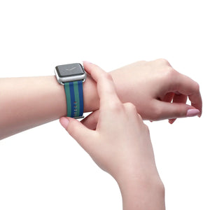 Vibrant Watch Band - Colorful Stripes Faux Leather - Dipaliz - Bands