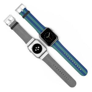 Vibrant Watch Band - Colorful Stripes Faux Leather - Dipaliz - Bands