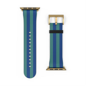 Vibrant Watch Band - Colorful Stripes Faux Leather - Dipaliz - Bands