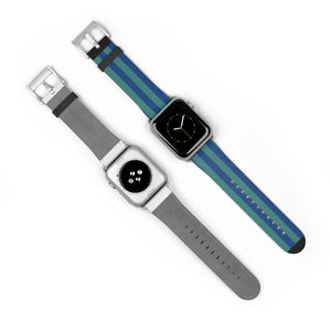 Vibrant Watch Band - Colorful Stripes Faux Leather - Dipaliz - Bands