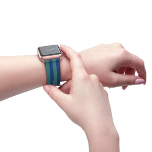 Vibrant Watch Band - Colorful Stripes Faux Leather - Dipaliz - Bands
