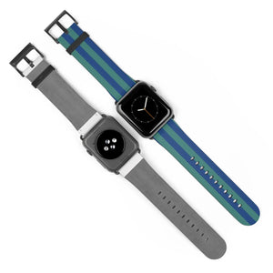 Vibrant Watch Band - Colorful Stripes Faux Leather - Dipaliz - Bands