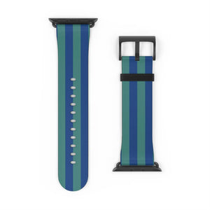 Vibrant Watch Band - Colorful Stripes Faux Leather - Dipaliz - Bands