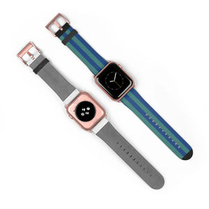 Vibrant Watch Band - Colorful Stripes Faux Leather - Dipaliz - Bands