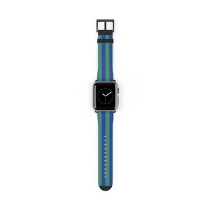 Vibrant Watch Band - Colorful Stripes Faux Leather - Dipaliz - Bands