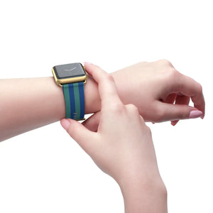 Vibrant Watch Band - Colorful Stripes Faux Leather - Dipaliz - Bands