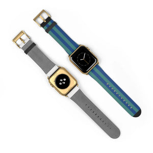 Vibrant Watch Band - Colorful Stripes Faux Leather - Dipaliz - Bands