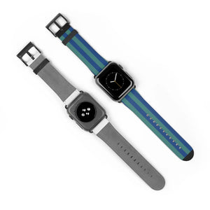 Vibrant Watch Band - Colorful Stripes Faux Leather - Dipaliz - Bands