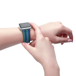 Vibrant Watch Band - Colorful Stripes Faux Leather - Dipaliz - Bands