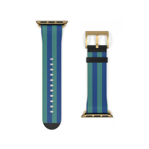 Vibrant Watch Band - Colorful Stripes Faux Leather - Dipaliz - Bands