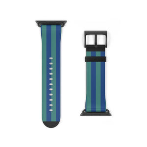Vibrant Watch Band - Colorful Stripes Faux Leather - Dipaliz - Bands