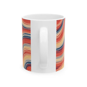 Vibrant Swirling Ceramic Mug - Artful Glossy Gift - Dipaliz - Mugs