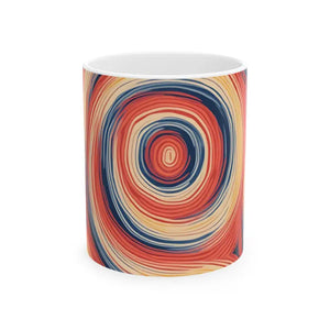 Swirling Ceramic Mug - Vibrant Artful Design - Dipaliz - Mugs