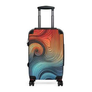 Colorful Swirl Suitcase - Bold Travel Luggage - Dipaliz - Suitcases