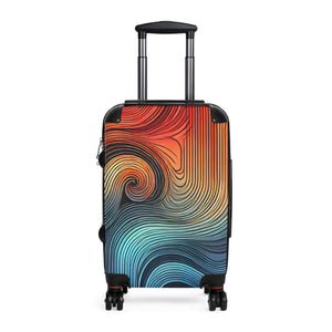 Vibrant Colorful Swirl Suitcase - Durable Travel - Dipaliz - Suitcases