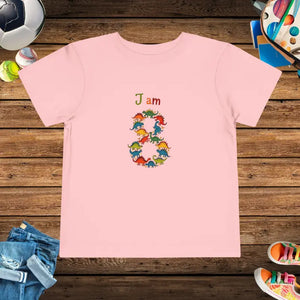 Colorful Toddler Short Sleeve Tee for Active Days - Dipaliz - Pink / 2t - T-shirts