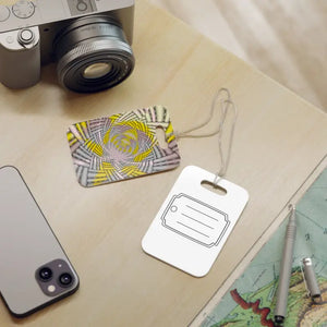 Colorful Travel Luggage Tags - Unique Bag Double-sided Print - Dipaliz - Rectangle / one Size - Accessories