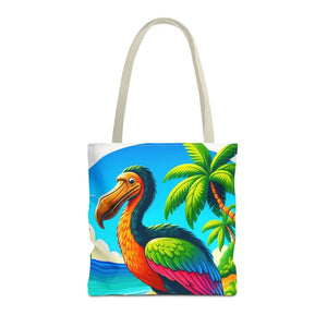 Tropical Dodo Tote Bag Featuring Colorful Beach Vibes - Dipaliz - 16’’ × / Beige - Bags