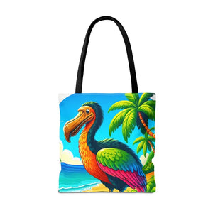Tropical Dodo Tote Bag Featuring Colorful Beach Vibes - Dipaliz - Bags