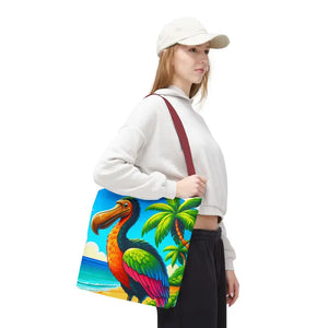 Tropical Dodo Tote Bag Featuring Colorful Beach Vibes - Dipaliz - Bags