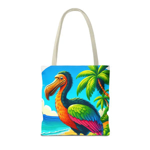 Tropical Dodo Tote Bag Featuring Colorful Beach Vibes - Dipaliz - Bags