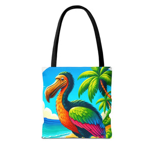Tropical Dodo Tote Bag Featuring Colorful Beach Vibes - Dipaliz - Bags