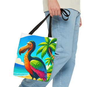 Tropical Dodo Tote Bag Featuring Colorful Beach Vibes - Dipaliz - Bags