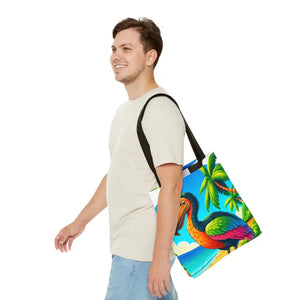 Tropical Dodo Tote Bag Featuring Colorful Beach Vibes - Dipaliz - Bags