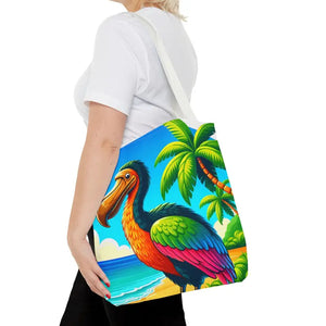 Tropical Dodo Tote Bag Featuring Colorful Beach Vibes - Dipaliz - Bags