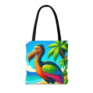 Tropical Dodo Tote Bag Featuring Colorful Beach Vibes - Dipaliz - Bags