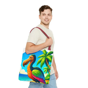 Tropical Dodo Tote Bag Featuring Colorful Beach Vibes - Dipaliz - Bags