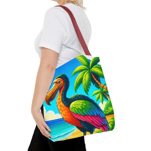 Tropical Dodo Tote Bag Featuring Colorful Beach Vibes - Dipaliz - Bags