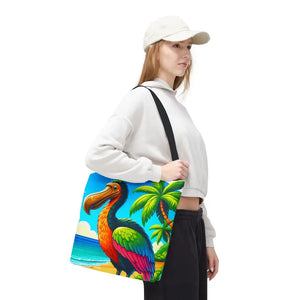 Tropical Dodo Tote Bag Featuring Colorful Beach Vibes - Dipaliz - Bags