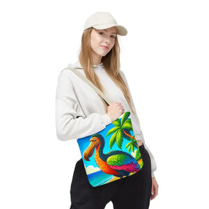Tropical Dodo Tote Bag Featuring Colorful Beach Vibes - Dipaliz - Bags