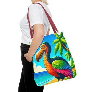 Tropical Dodo Tote Bag Featuring Colorful Beach Vibes - Dipaliz - Bags