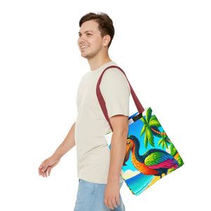 Tropical Dodo Tote Bag Featuring Colorful Beach Vibes - Dipaliz - Bags