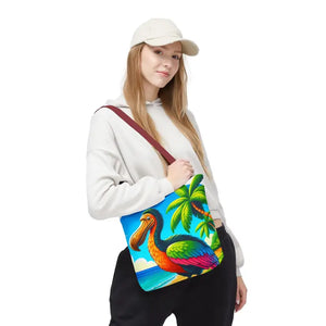 Tropical Dodo Tote Bag Featuring Colorful Beach Vibes - Dipaliz - Bags