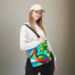 Tropical Dodo Tote Bag Featuring Colorful Beach Vibes - Dipaliz - Bags