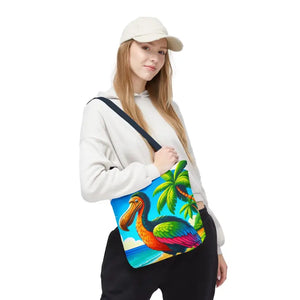 Tropical Dodo Tote Bag Featuring Colorful Beach Vibes - Dipaliz - Bags