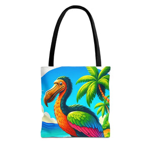 Tropical Dodo Tote Bag Featuring Colorful Beach Vibes - Dipaliz - Bags