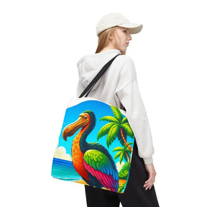 Tropical Dodo Tote Bag Featuring Colorful Beach Vibes - Dipaliz - Bags