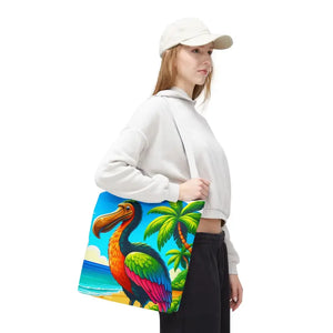 Tropical Dodo Tote Bag Featuring Colorful Beach Vibes - Dipaliz - Bags