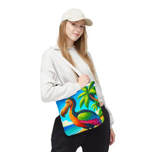 Tropical Dodo Tote Bag Featuring Colorful Beach Vibes - Dipaliz - Bags