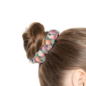Tulips Floral Scrunchie - Colorful Stylish Hair Accessory - Dipaliz - 4’’ × - Ponytail Holders