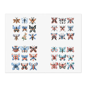 Watercolor Butterfly Sticker Sheets - Eco-friendly Gifts - Dipaliz - Decorative Stickers