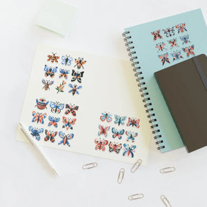Watercolor Butterfly Sticker Sheets - Eco-friendly Gifts - Dipaliz - Decorative Stickers
